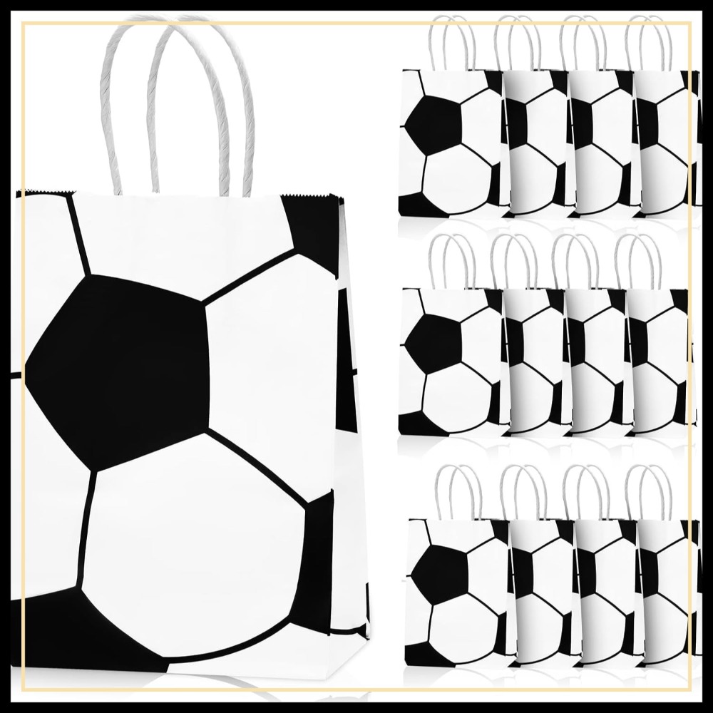 Party Favor Bag - 12 Pcs Soccer Party Favor Bags