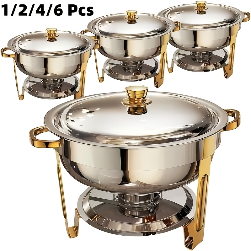 Event & Party Supply - 6/9QT Chafing Dishes For Buffet, 1/2/4/6