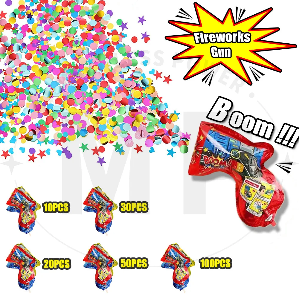 10~100pcs Color Random Streame - مراجعة Confetti Cannon Tube وسعره