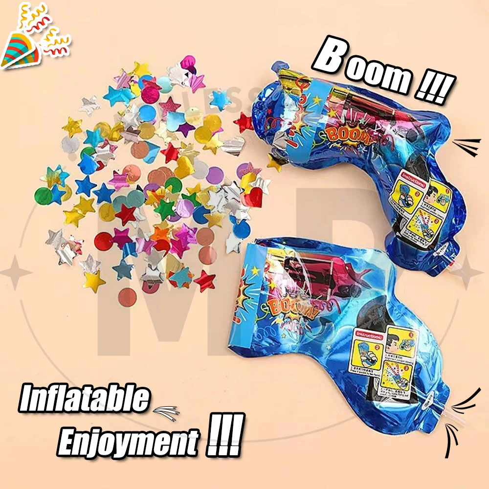 10~100pcs Color Random Streame - مراجعة Confetti Cannon Tube وسعره