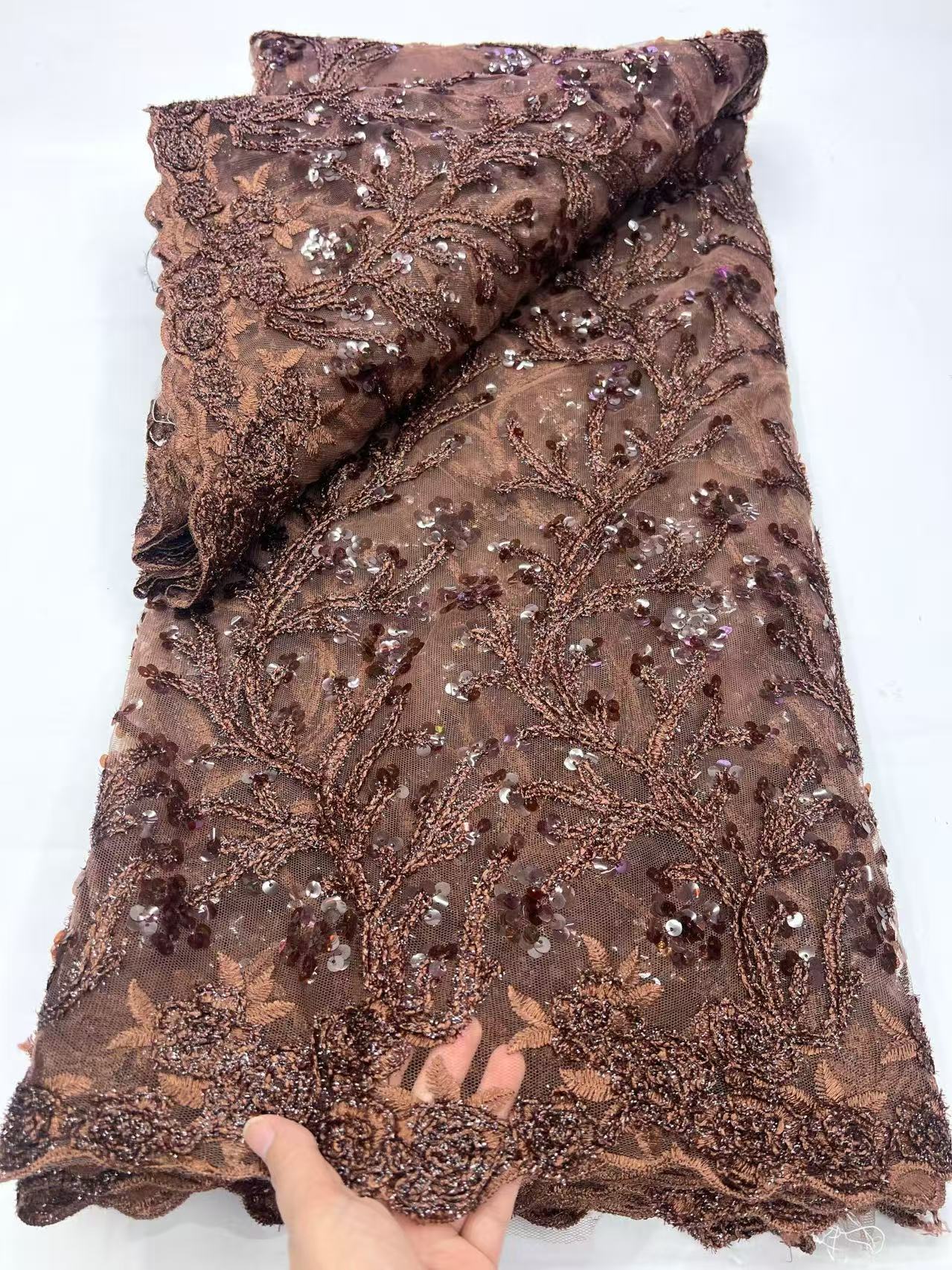Luxury French Tulle Lace Fabri - مراجعة Glitter Tablecloth وسعره