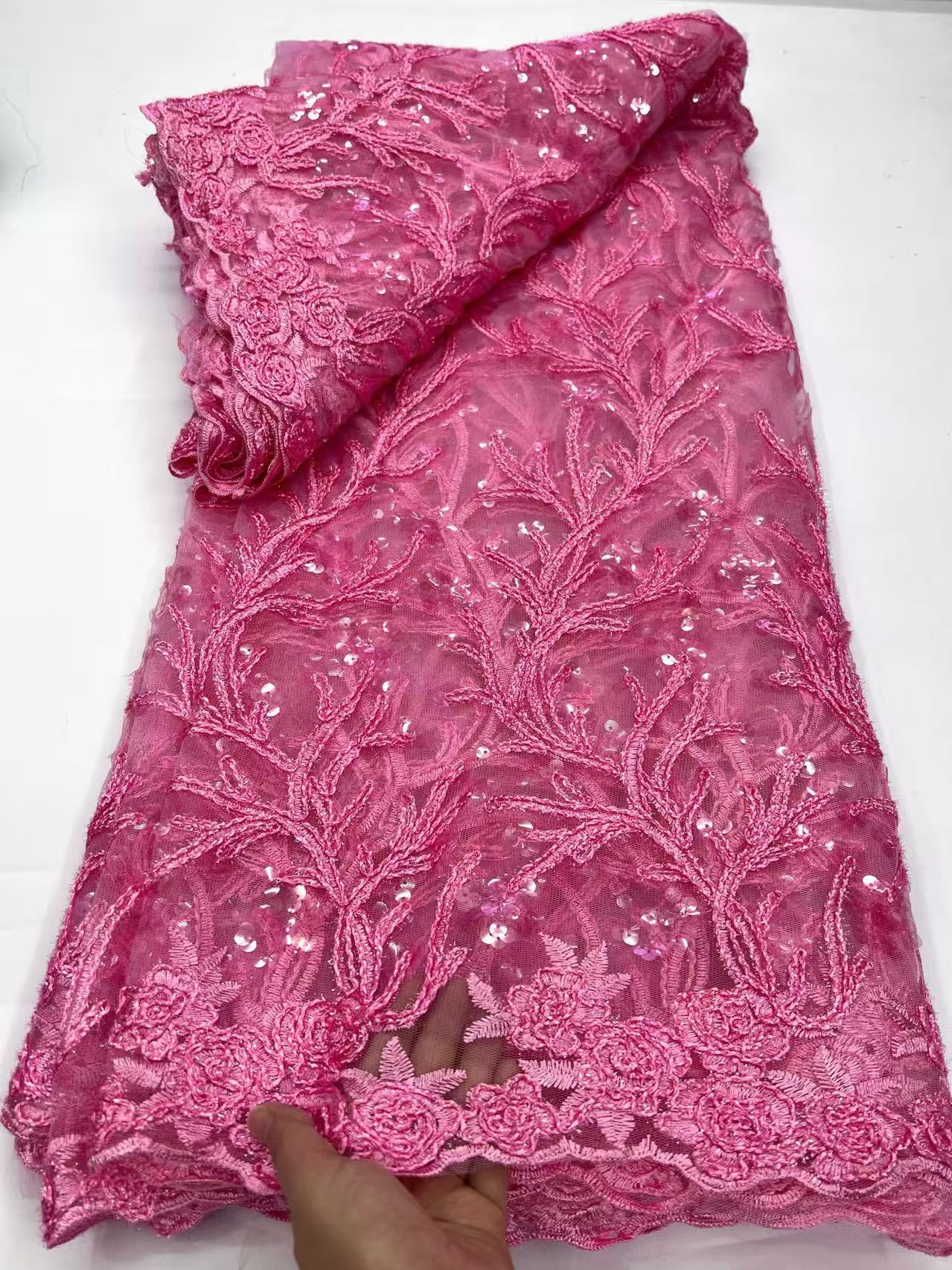 Luxury French Tulle Lace Fabri - مراجعة Glitter Tablecloth وسعره