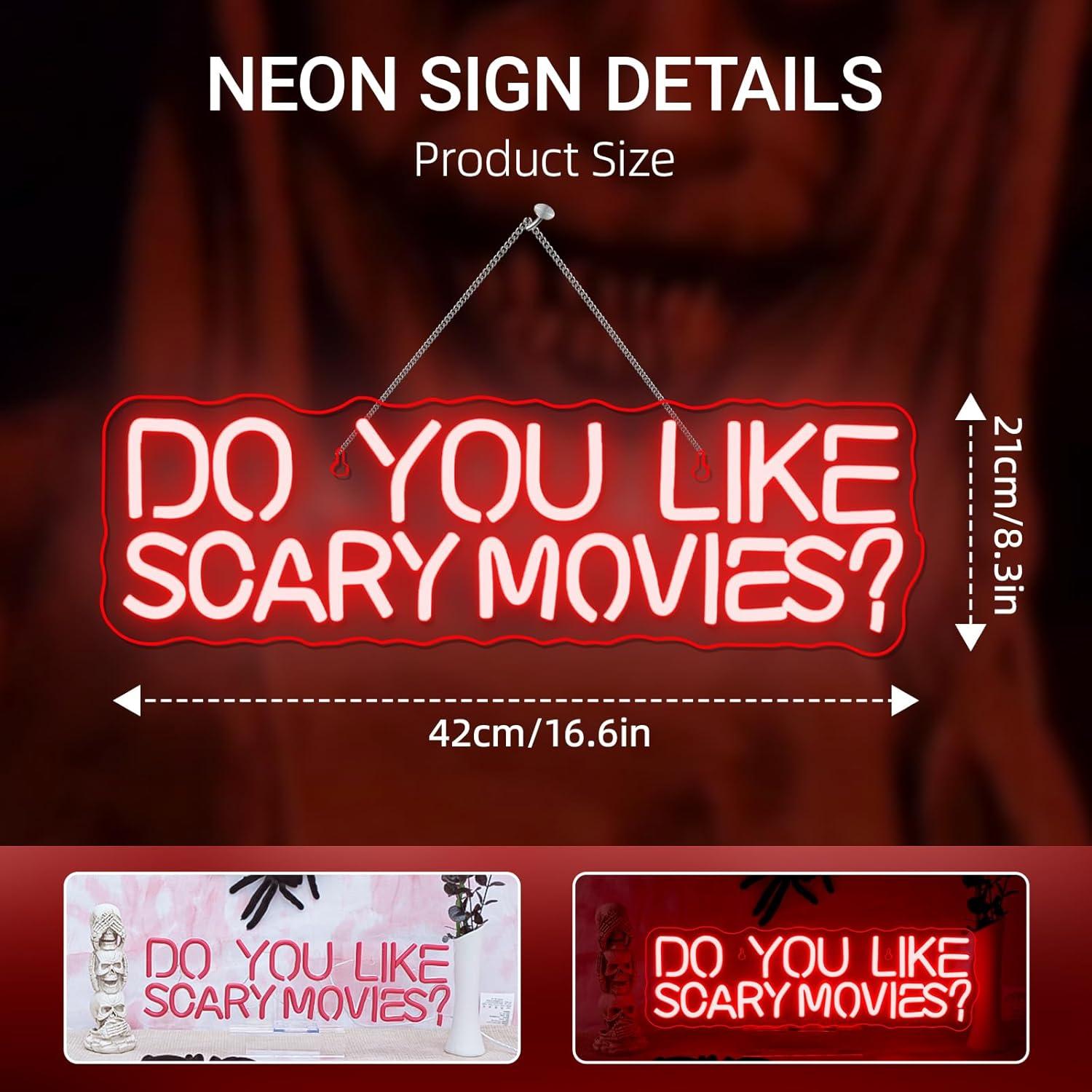 Do You Like Scary Movies Neon  - مراجعة Neon Sign Party وسعره