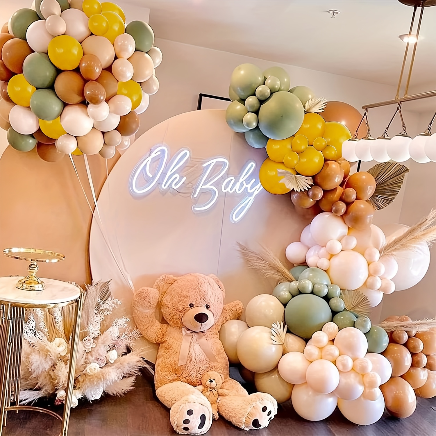 146pcs Sage Green Yellow Ballo - مراجعة Balloon Arch Kit وسعره