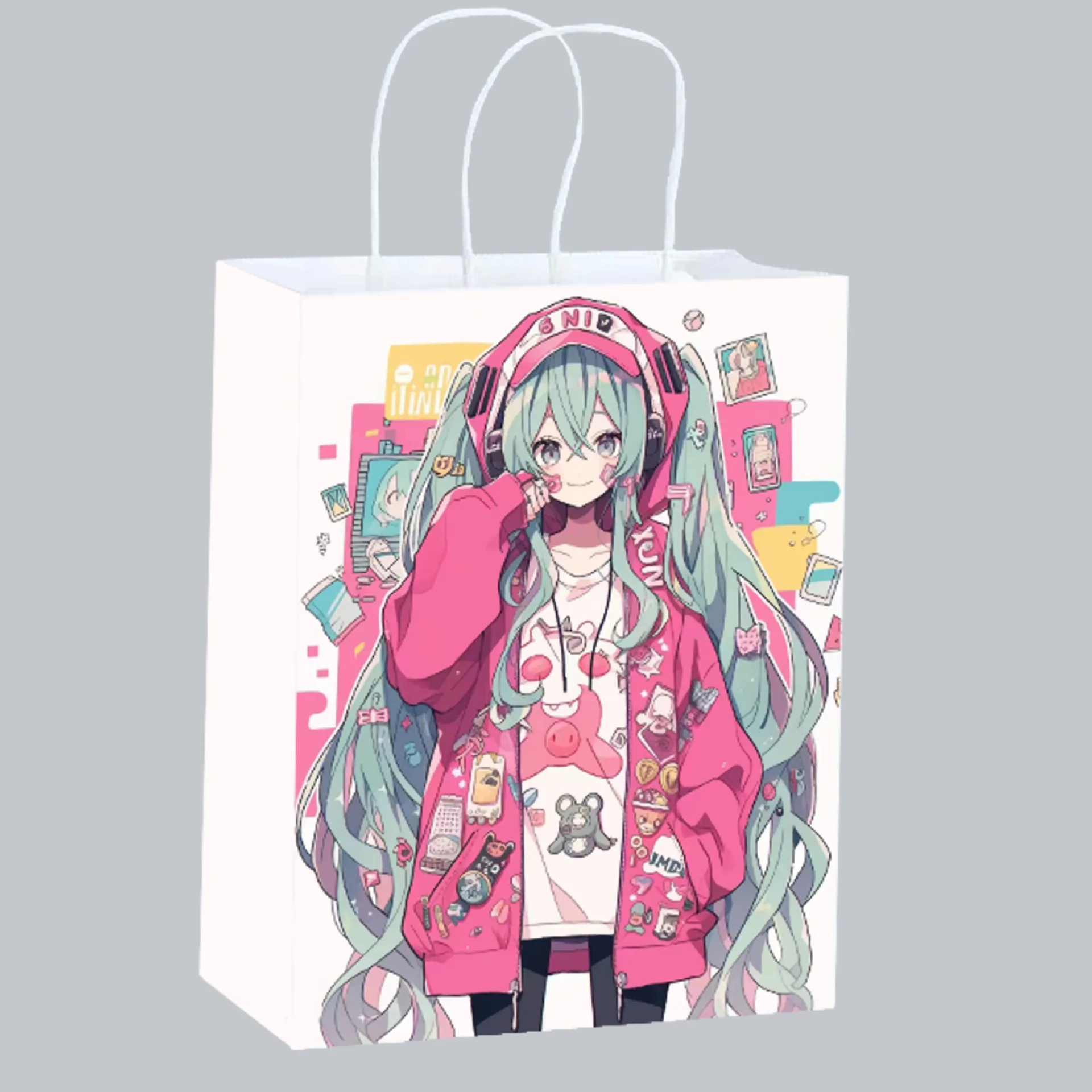 Cute Anime Hatsune Miku Paper  - مراجعة Party Favor Bag وسعره