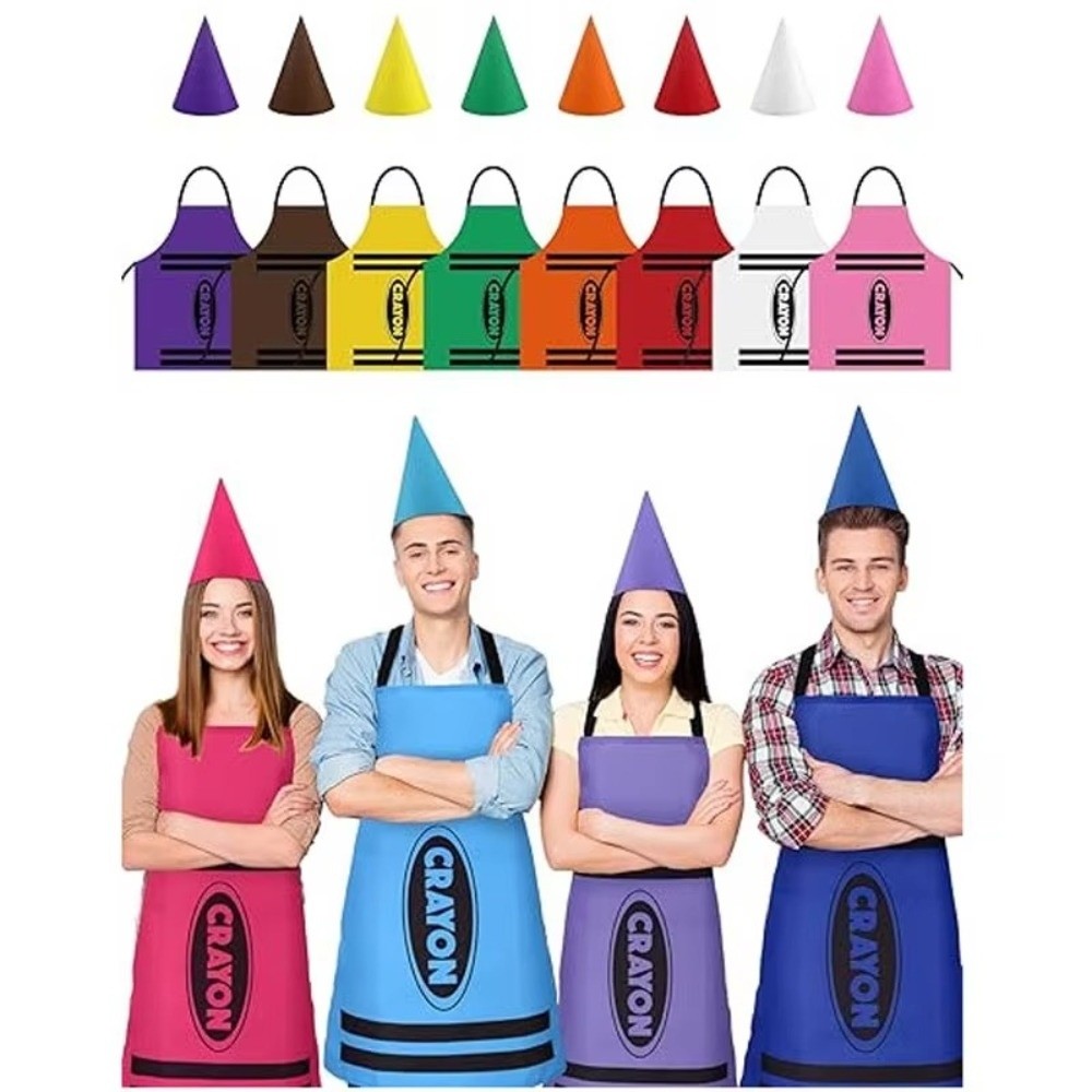 New Colorful Crayon Themed Gno - مراجعة Party Hat Cone وسعره