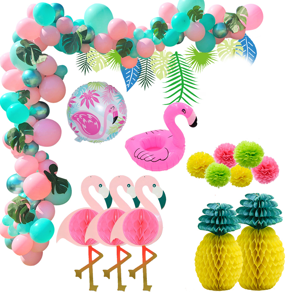 1set Hawaiian Party Decoration - مراجعة Balloon Arch Kit وسعره