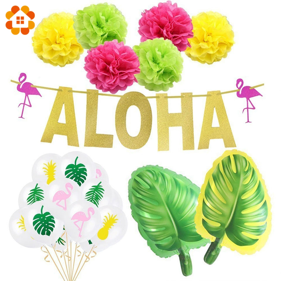 1set Hawaiian Party Decoration - مراجعة Balloon Arch Kit وسعره