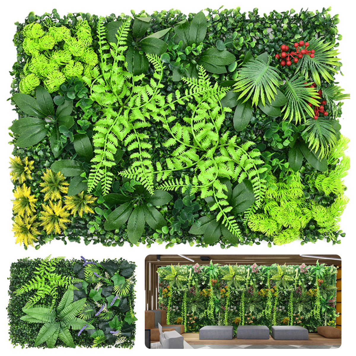 Artificial Plant Wall Plastic  - مراجعة Flower Wall Panel وسعره