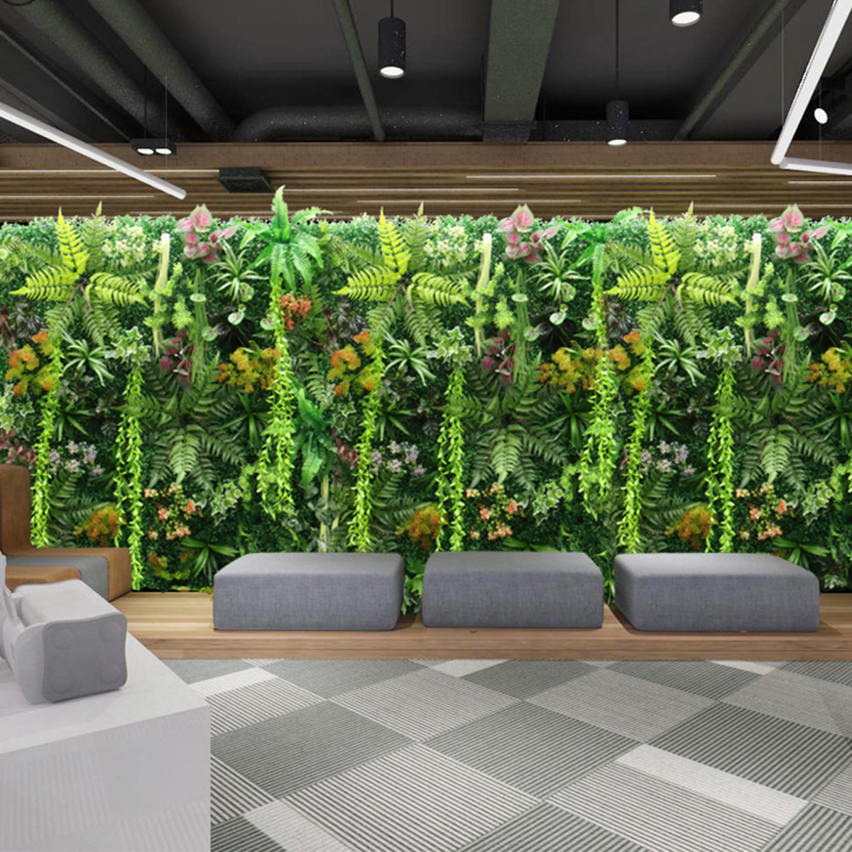 Artificial Plant Wall Plastic  - مراجعة Flower Wall Panel وسعره