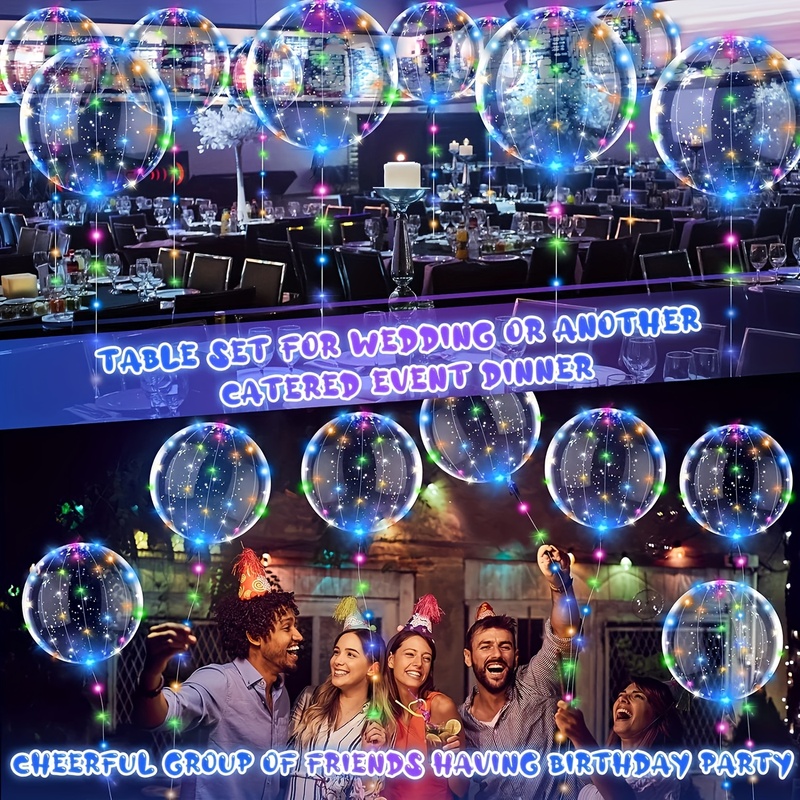 20pcs Wedding Bobo Balloons wi - مراجعة Led Balloon Light وسعره