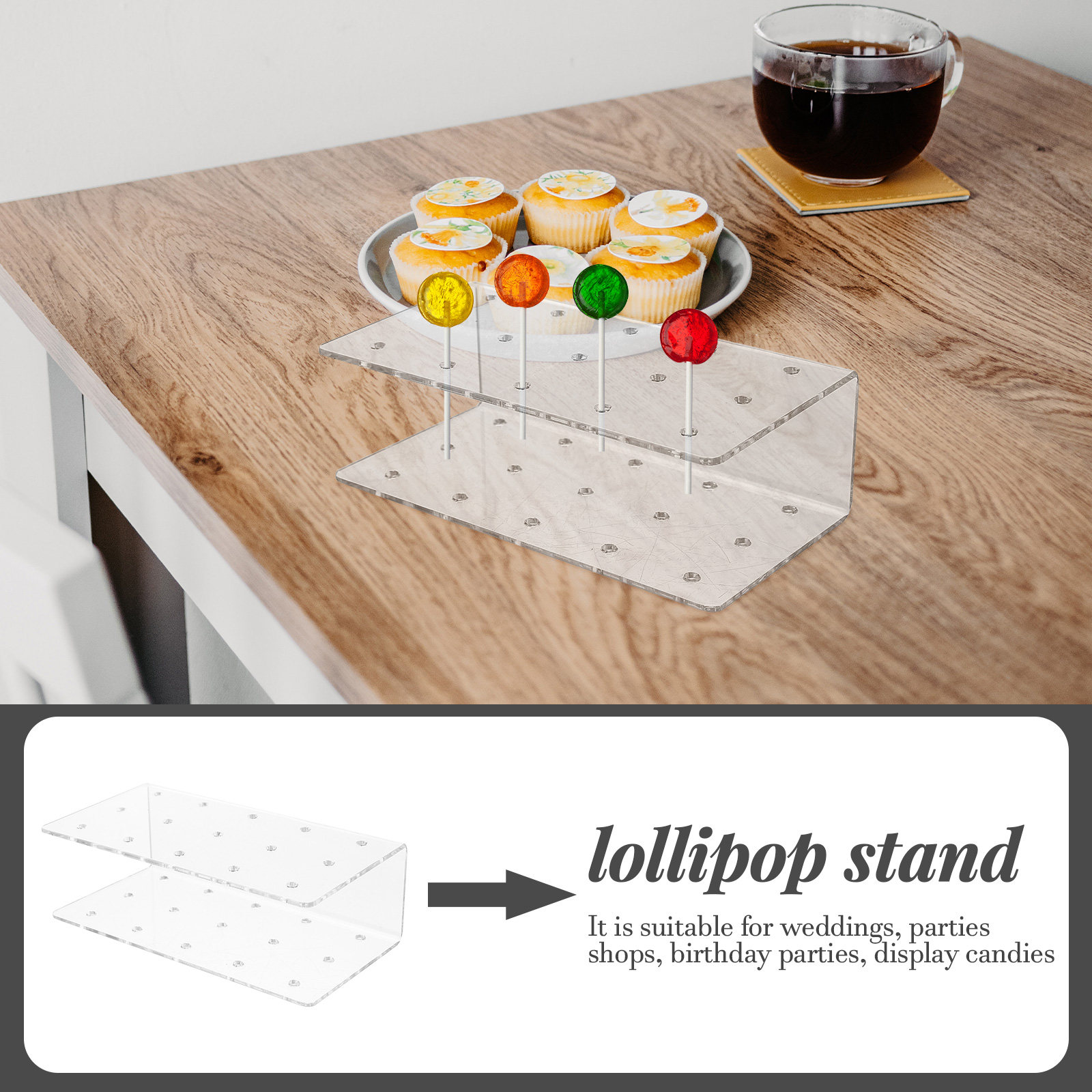 Acrylic Lollipop Display Rack  - مراجعة Event Party Shop وسعره