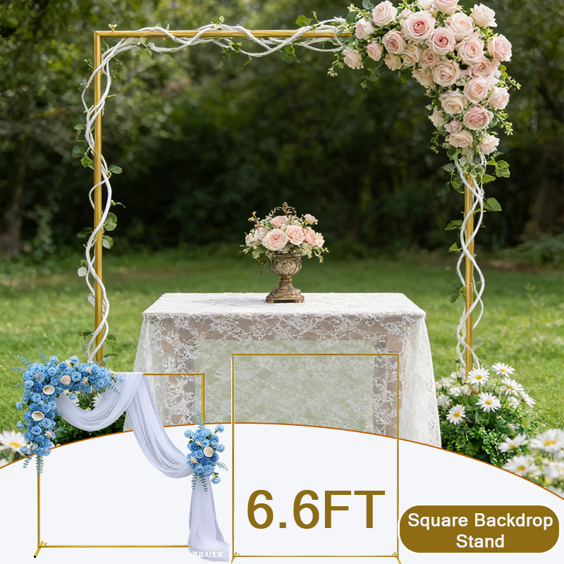 Wedding Arch 6.6FT X 6.6FT Squ - مراجعة Balloon Arch Kit وسعره