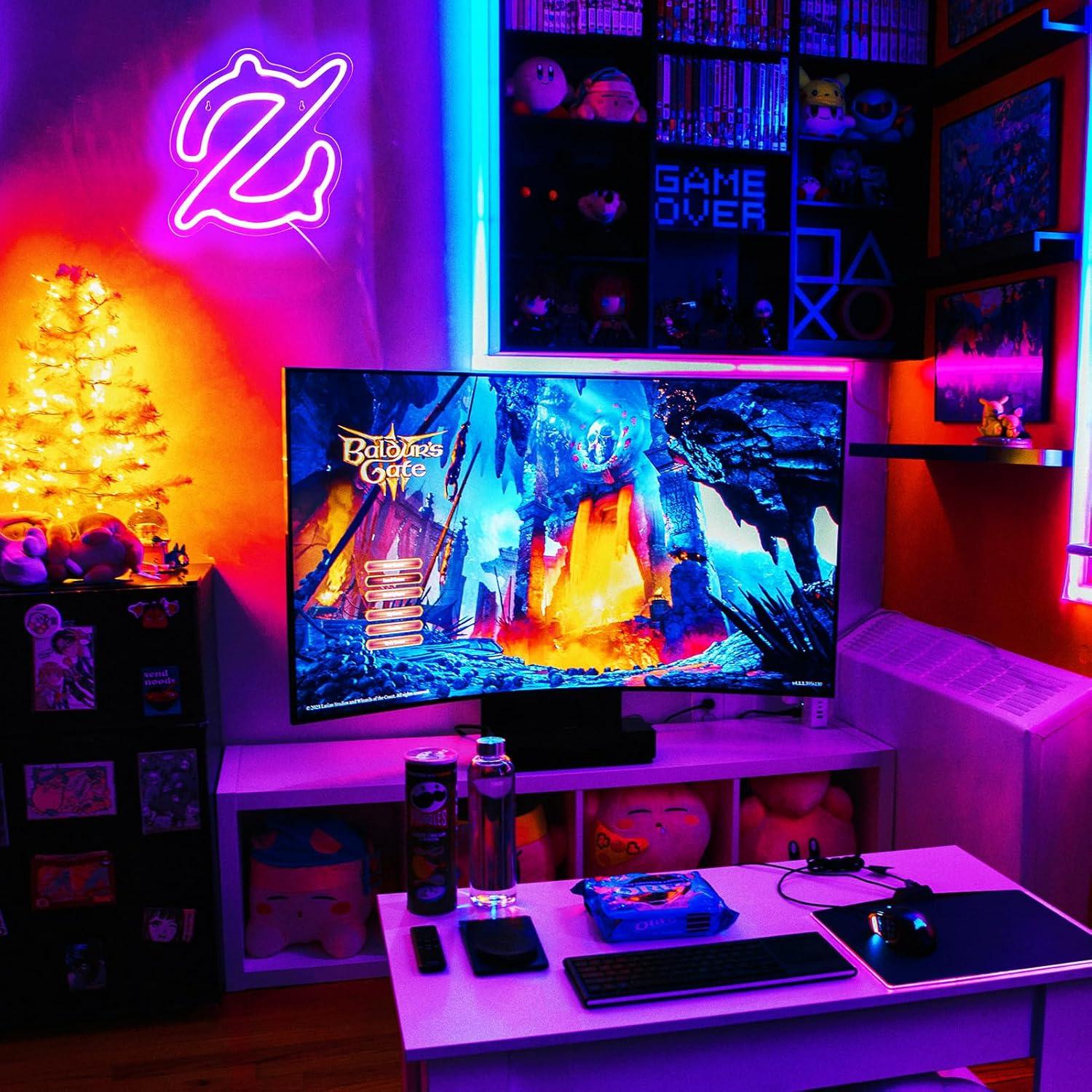 Gaming Scholar Neon Sign USB P - مراجعة Neon Sign Party وسعره