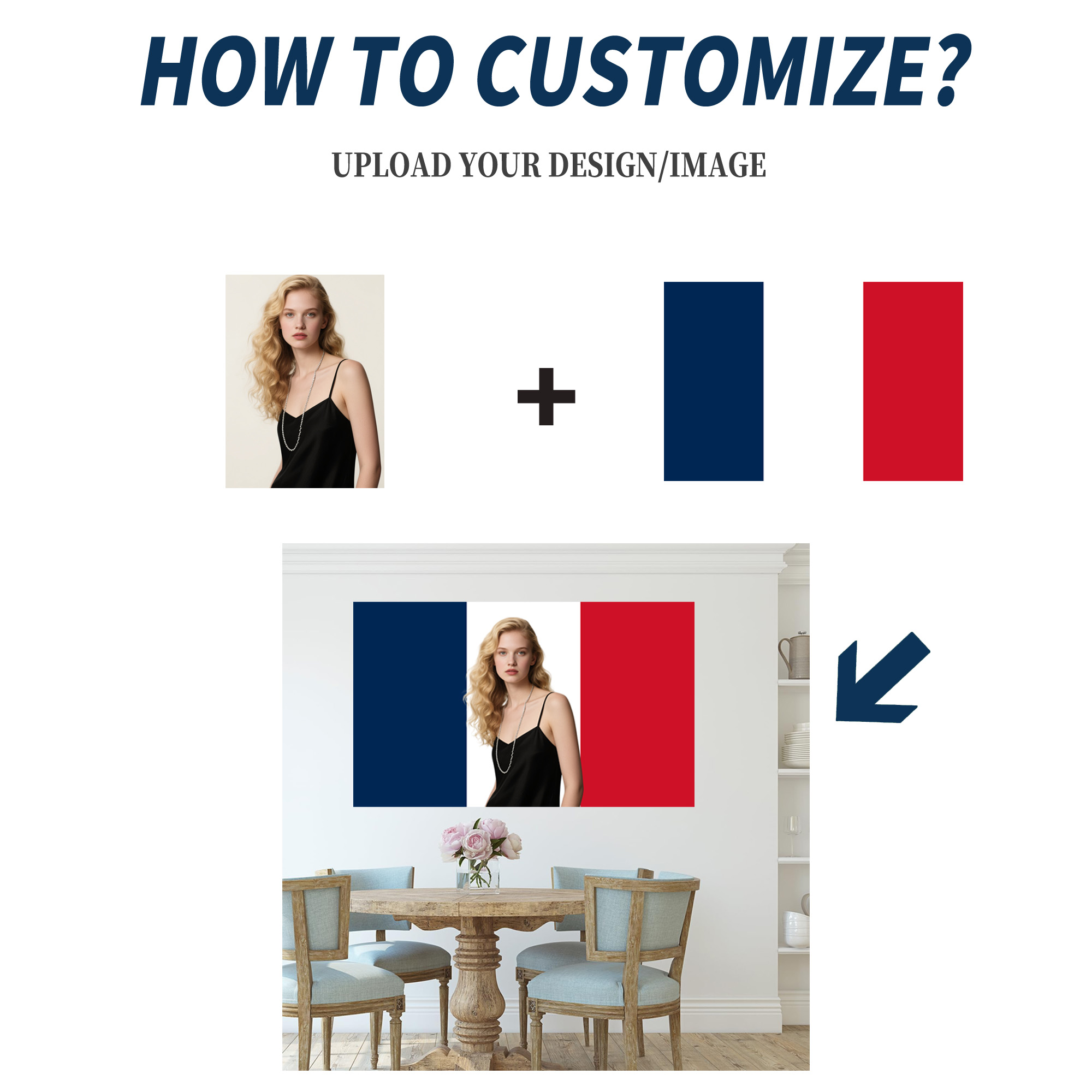 1pc 2D FLAT Personalize France - مراجعة Event Party وسعره