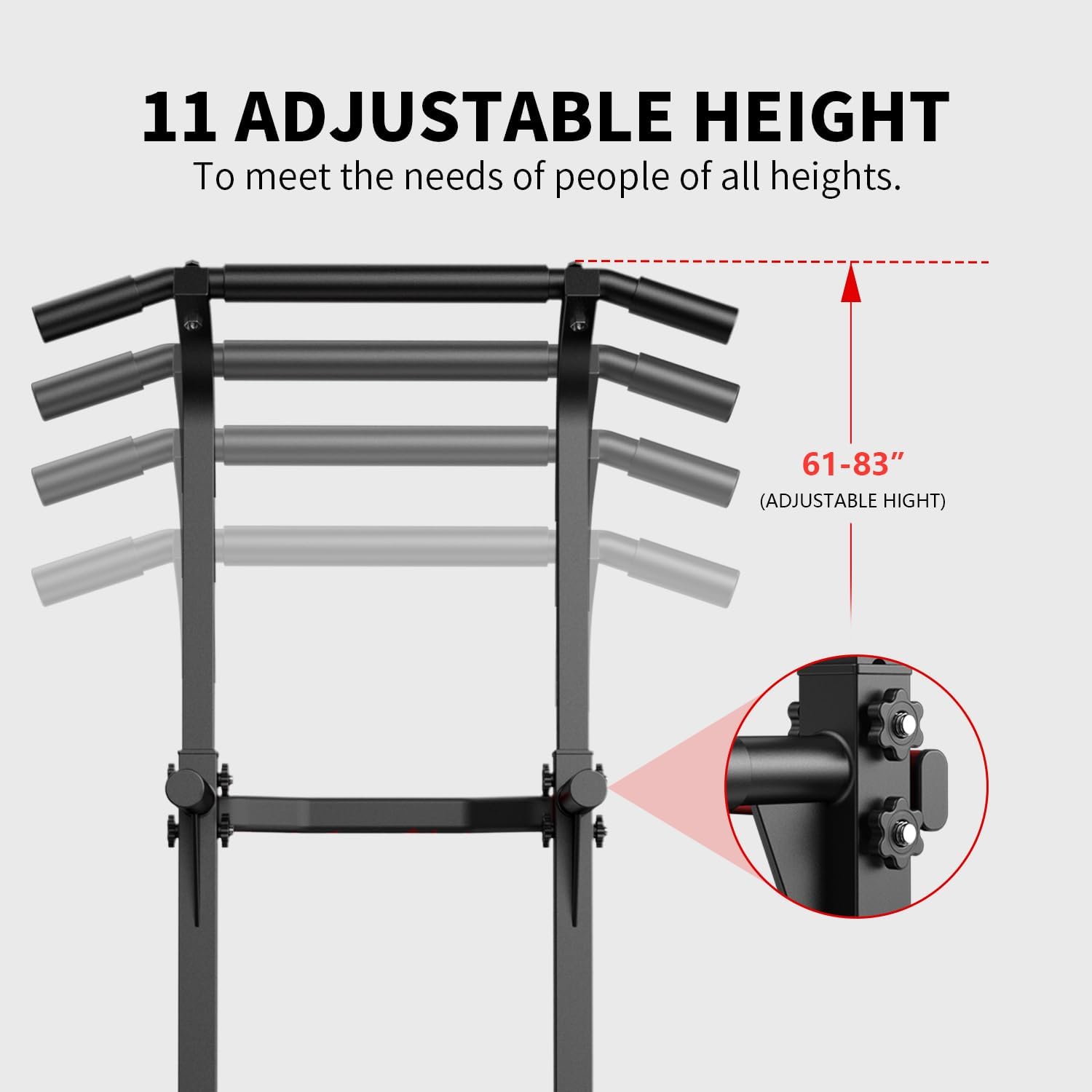 Adjustable Height Pull Up Bar  - مراجعة Event Support وسعره