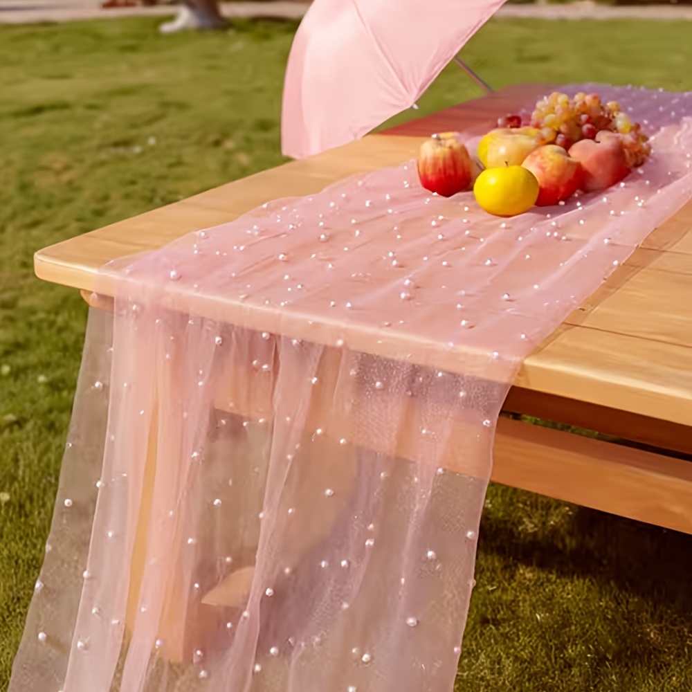 300cmX160cm Pearl Mesh Fabric  - مراجعة Dessert Table Backdrop وسعره