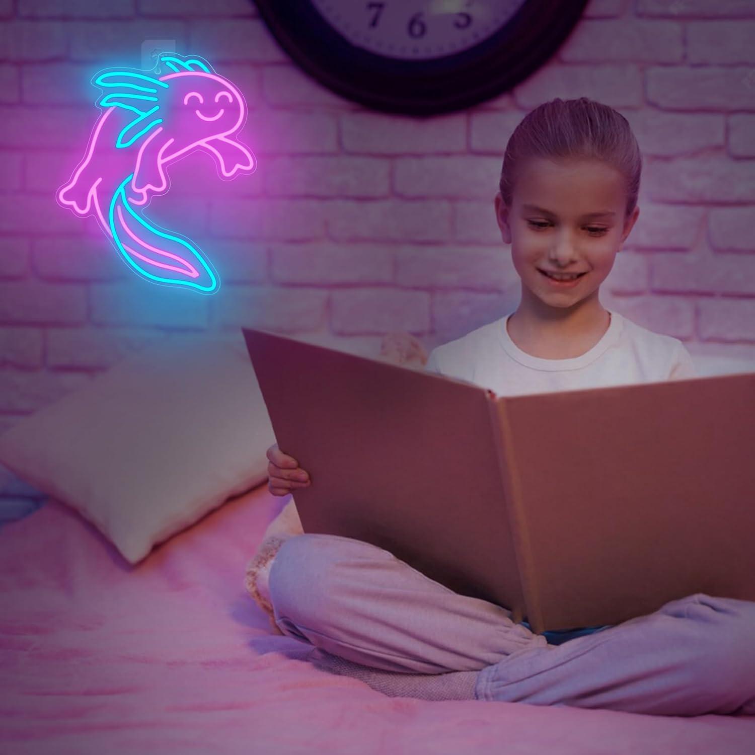 Ammonite Axolotl Neon Sign Cut - مراجعة Neon Sign Party وسعره