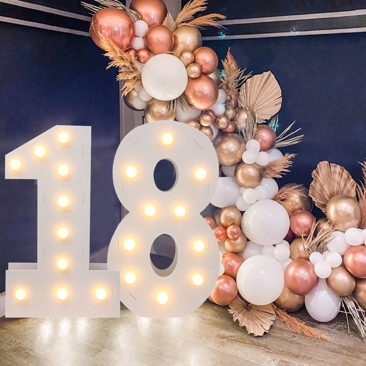 91.5CM Giant Number Led Light  - مراجعة Led Balloon Light وسعره