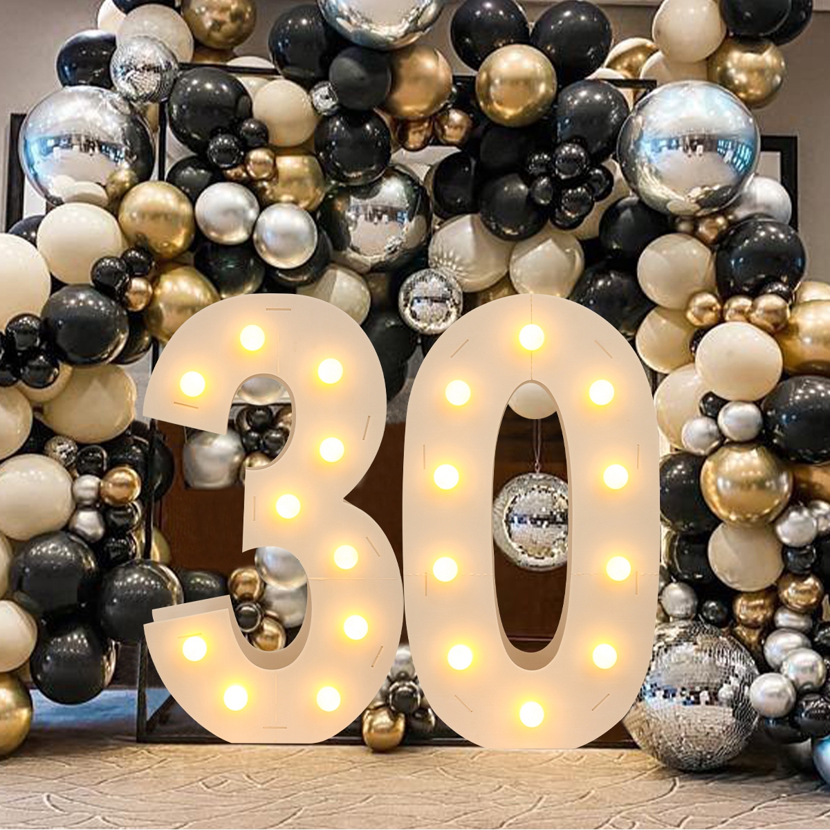 91.5CM Giant Number Led Light  - مراجعة Led Balloon Light وسعره