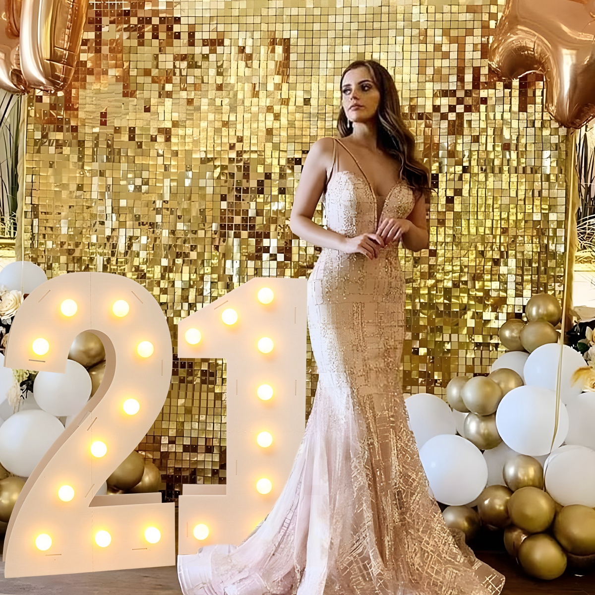 91.5CM Giant Number Led Light  - مراجعة Led Balloon Light وسعره