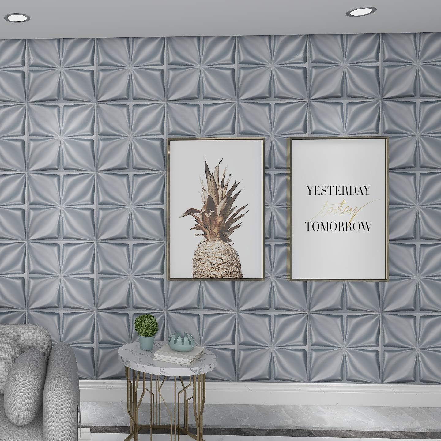 3D Wall Panel PVC Flower Desig - مراجعة Flower Wall Panel وسعره