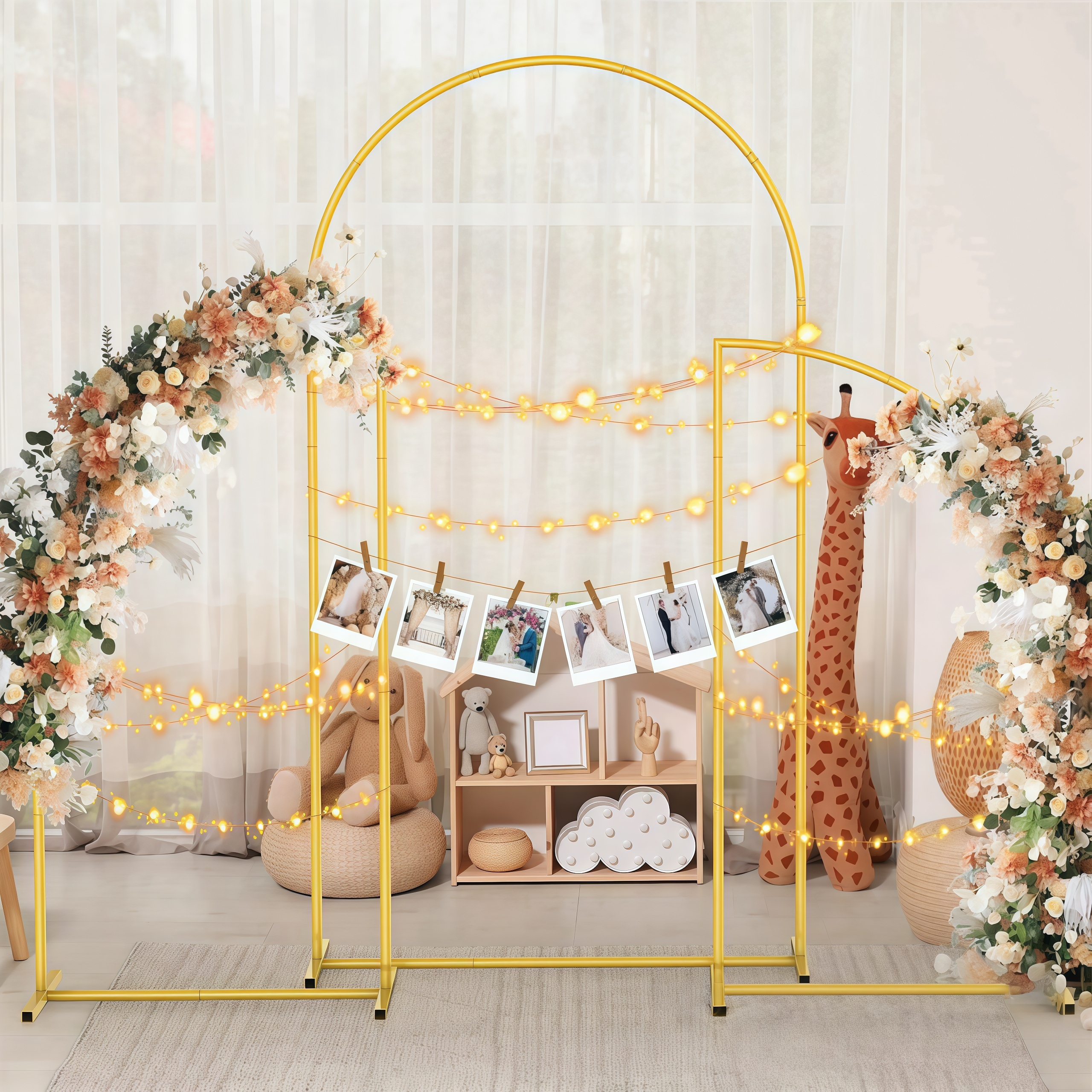 Crown Metal Arch Stand,3pcs Se - مراجعة Balloon Arch Kit وسعره