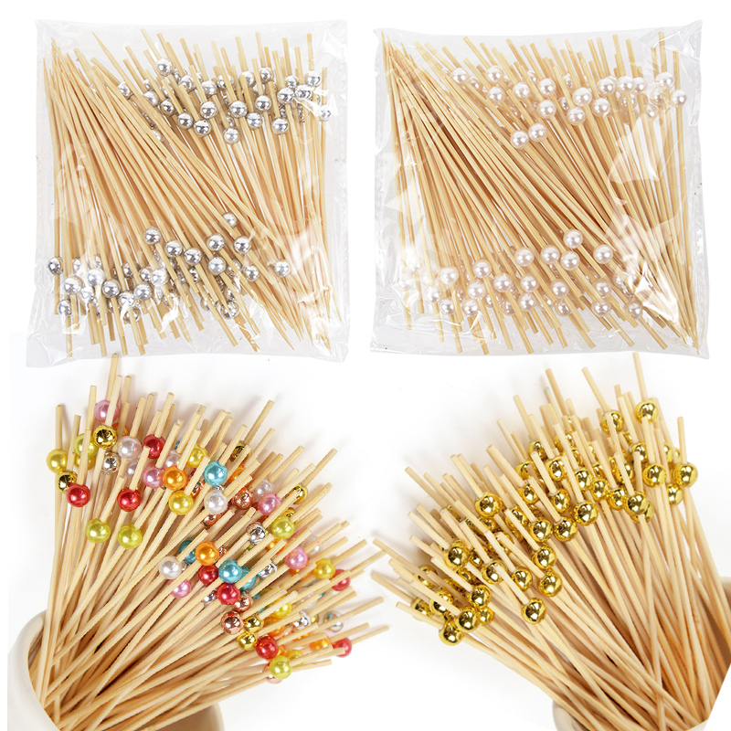 100Pcs Disposable Bamboo Skewe - مراجعة Centerpiece Stick وسعره