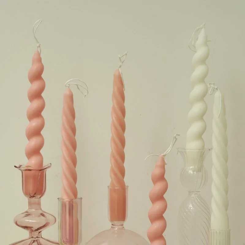2pc Spiral Candles Scented Can - مراجعة Centerpiece Stick وسعره