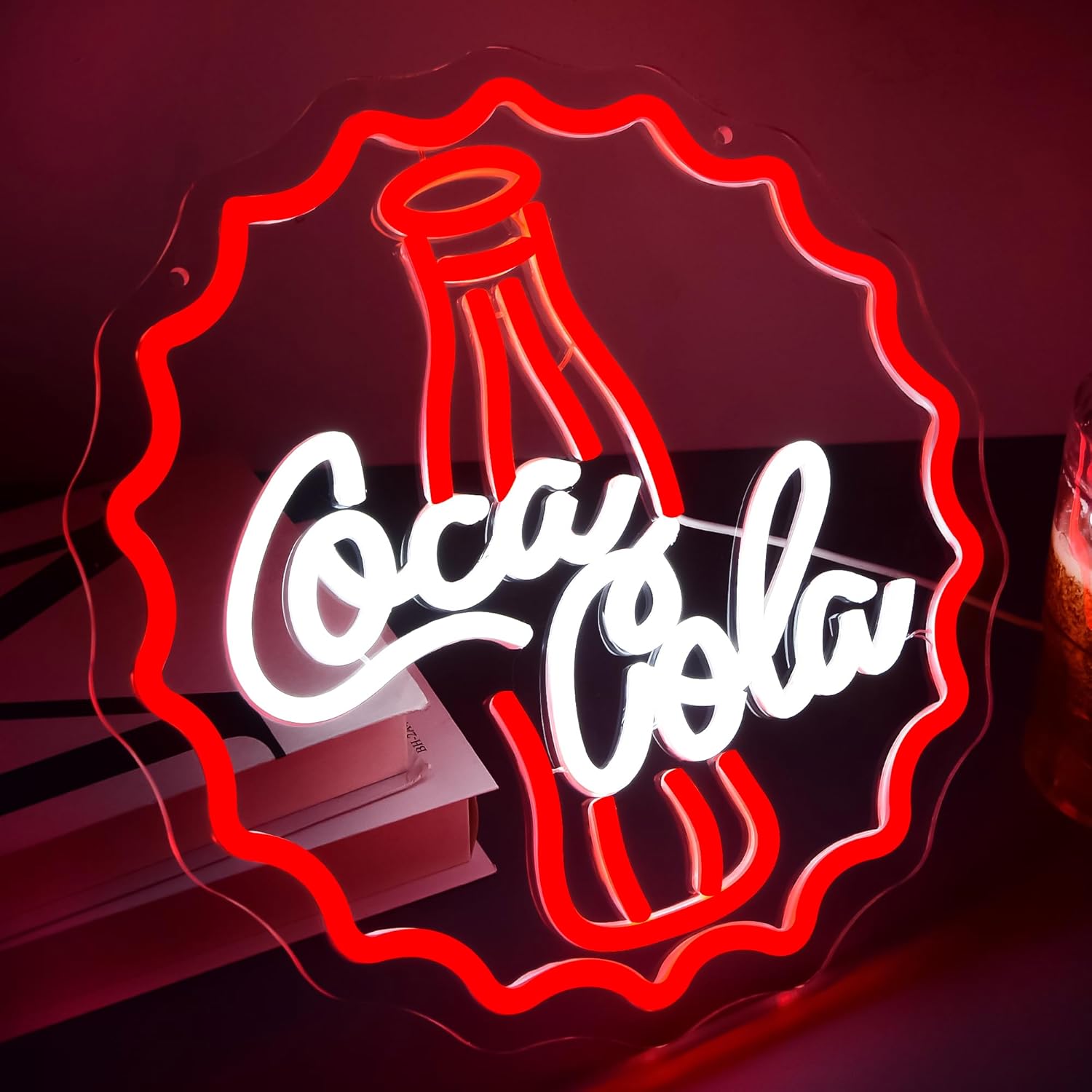 Cola Neon Sign Art Wall Light  - مراجعة Neon Sign Party وسعره