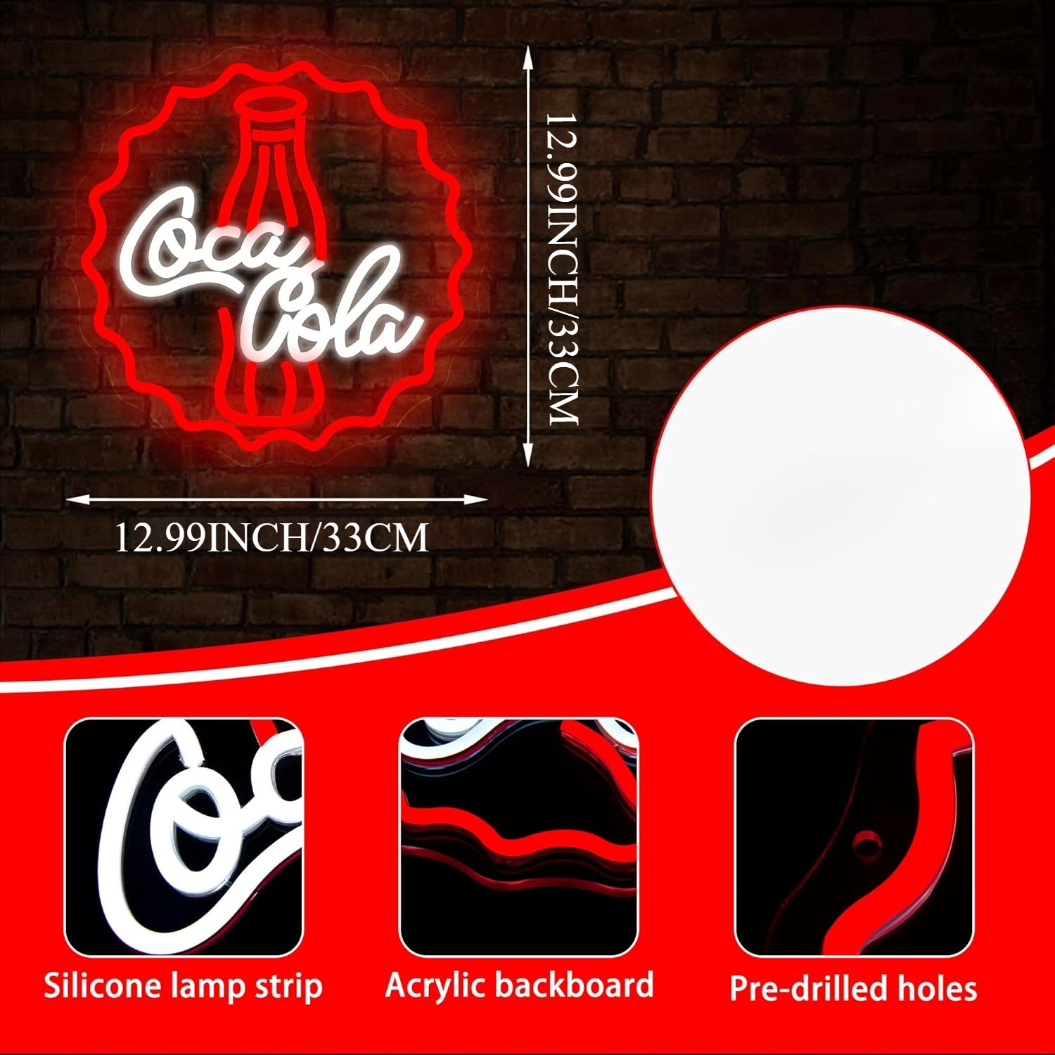 Cola Neon Sign Art Wall Light  - مراجعة Neon Sign Party وسعره