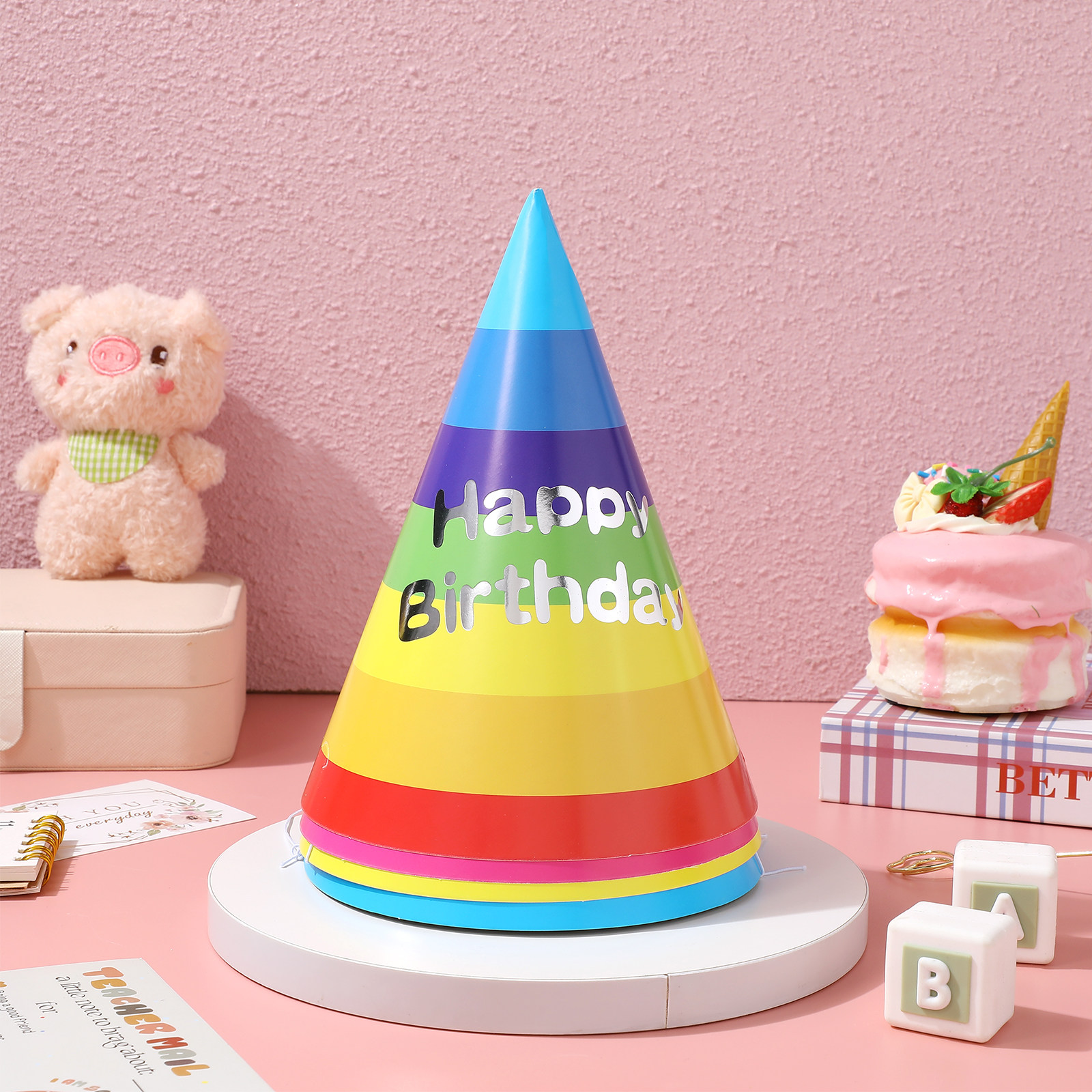 20Pcs Cute Birthday Party Hats - مراجعة Party Hat Cone وسعره