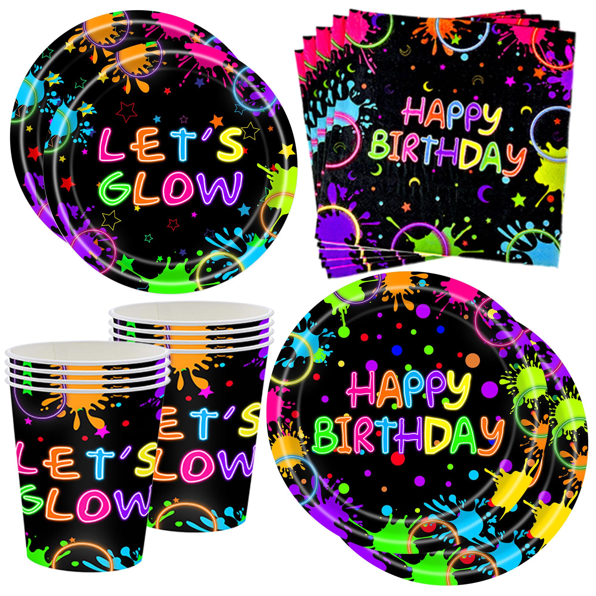 Neon Party Supplies Let Glow P - مراجعة Let'S Party Event Supply وسعره