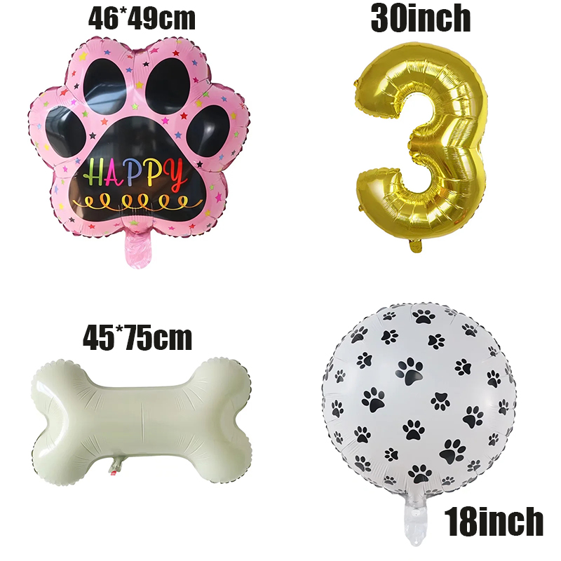 Gold WOOF Balloons, Dog Birthd - مراجعة Let'S Party Event Supply وسعره