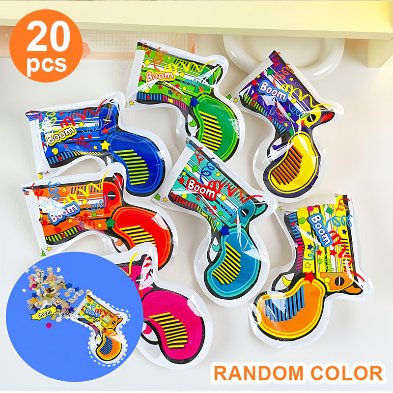 20 Colorful Confetti Poppers,  - مراجعة Confetti Cannon Tube وسعره