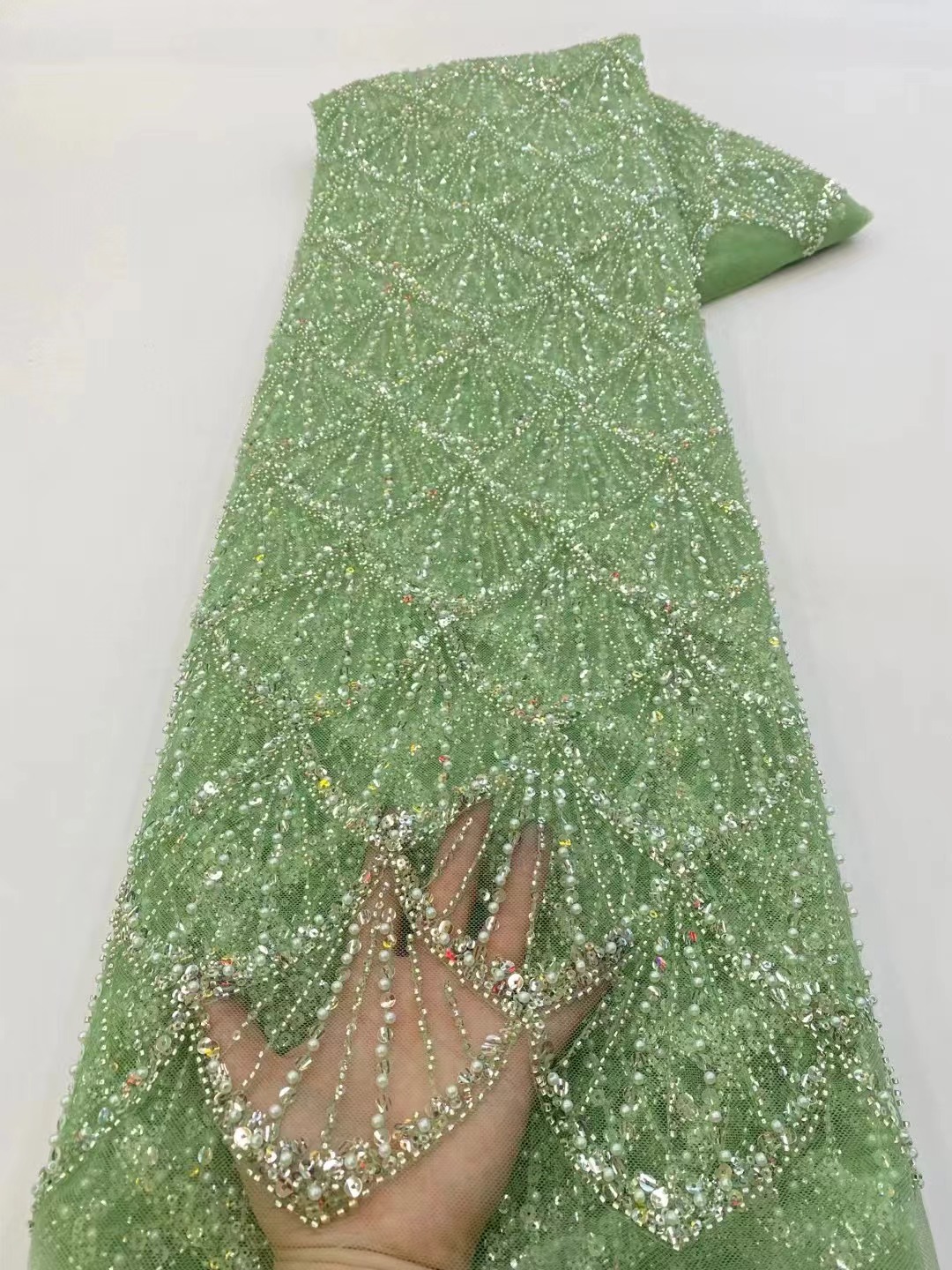 African Tulle Lace Fabric 2026 - مراجعة Glitter Tablecloth وسعره