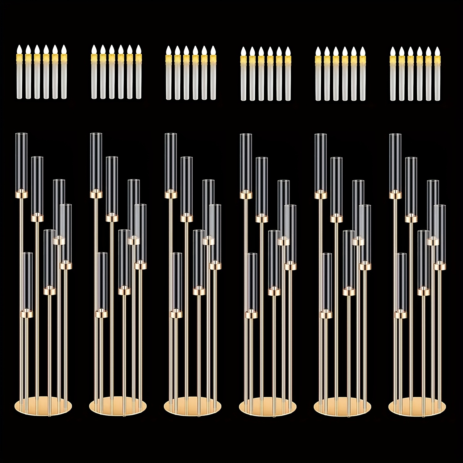 2 Sets Floor Candelabra 6 Arms - مراجعة Centerpiece Stick وسعره