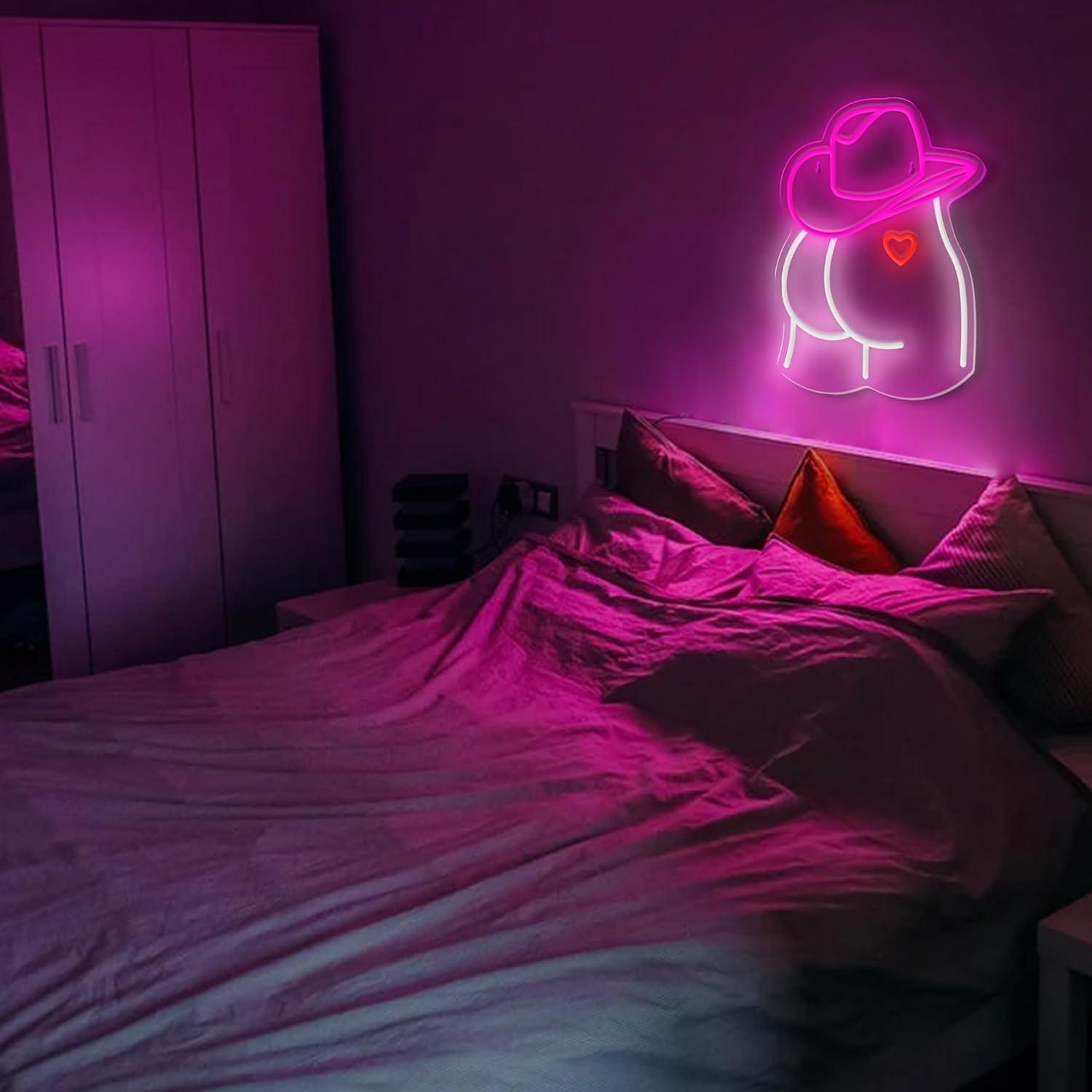 Cowgirl Neon Sign Dimmable LED - مراجعة Neon Sign Party وسعره