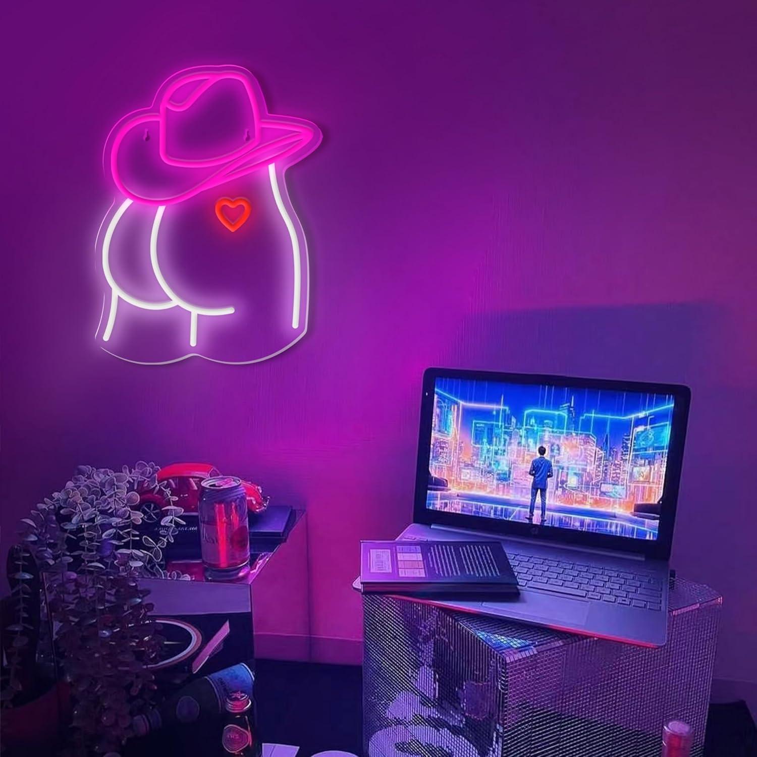 Cowgirl Neon Sign Dimmable LED - مراجعة Neon Sign Party وسعره