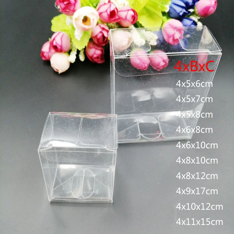 50pcs 4xBxC Rectangle Transpar - مراجعة Event Party Box وسعره