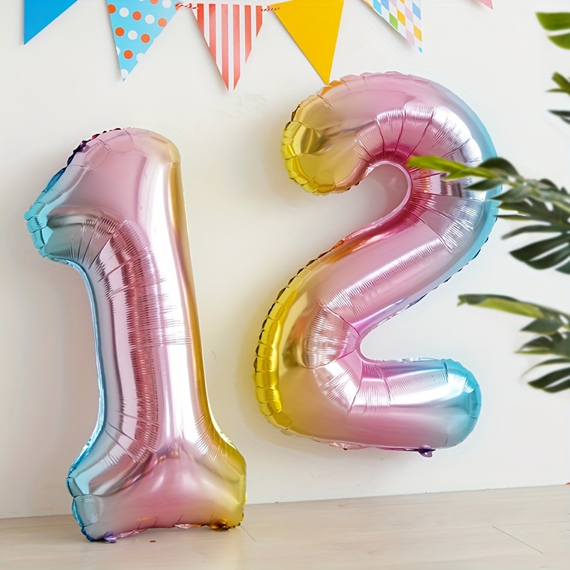 32inch Rainbow Gradient Number - مراجعة Balloon Pump Hand وسعره