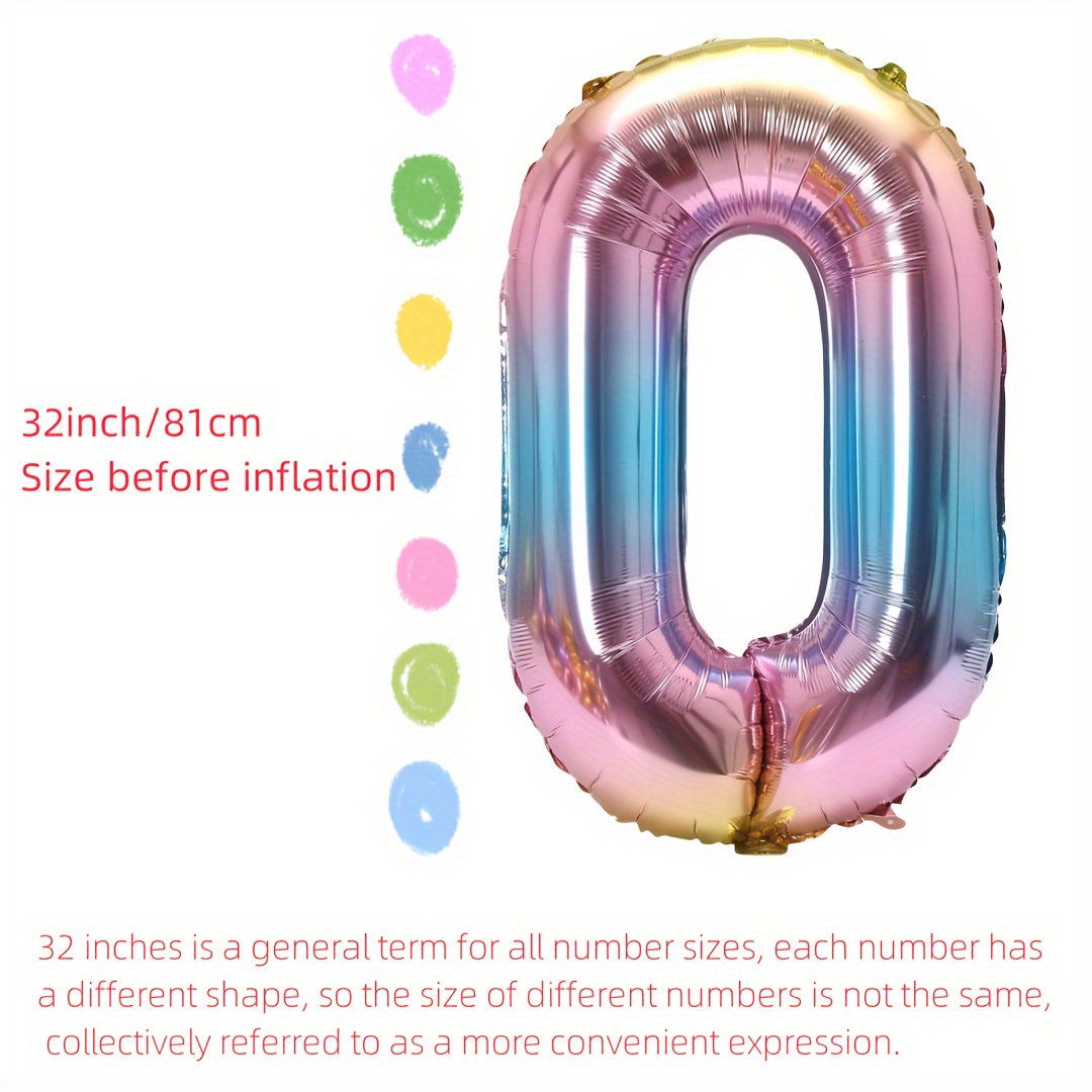 32inch Rainbow Gradient Number - مراجعة Balloon Pump Hand وسعره