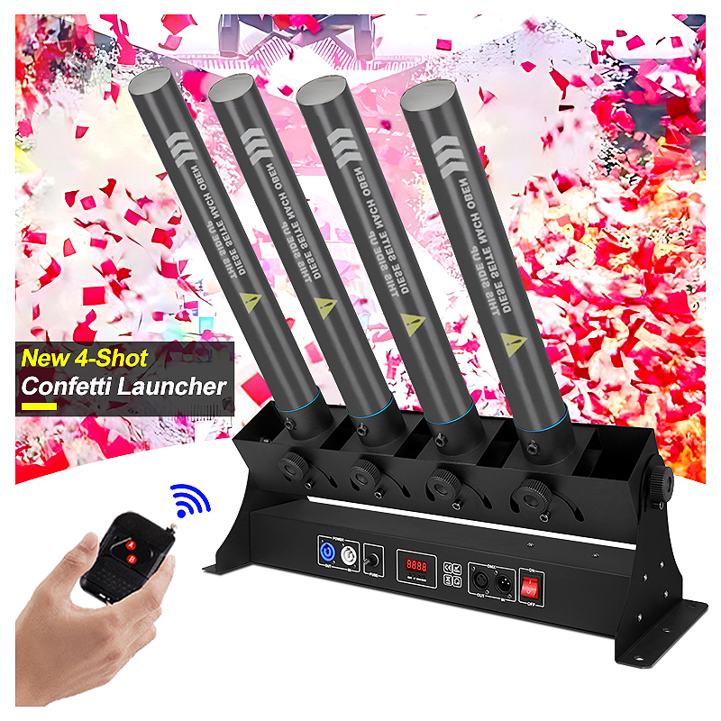 SHTX 4-Tube Confetti Launcher, - مراجعة Confetti Cannon Tube وسعره