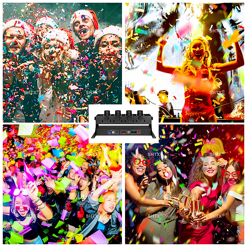 SHTX 4-Tube Confetti Launcher, - مراجعة Confetti Cannon Tube وسعره