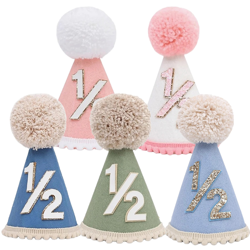 1/2 Birthday Hat Mini Cone Hat - مراجعة Party Hat Cone وسعره