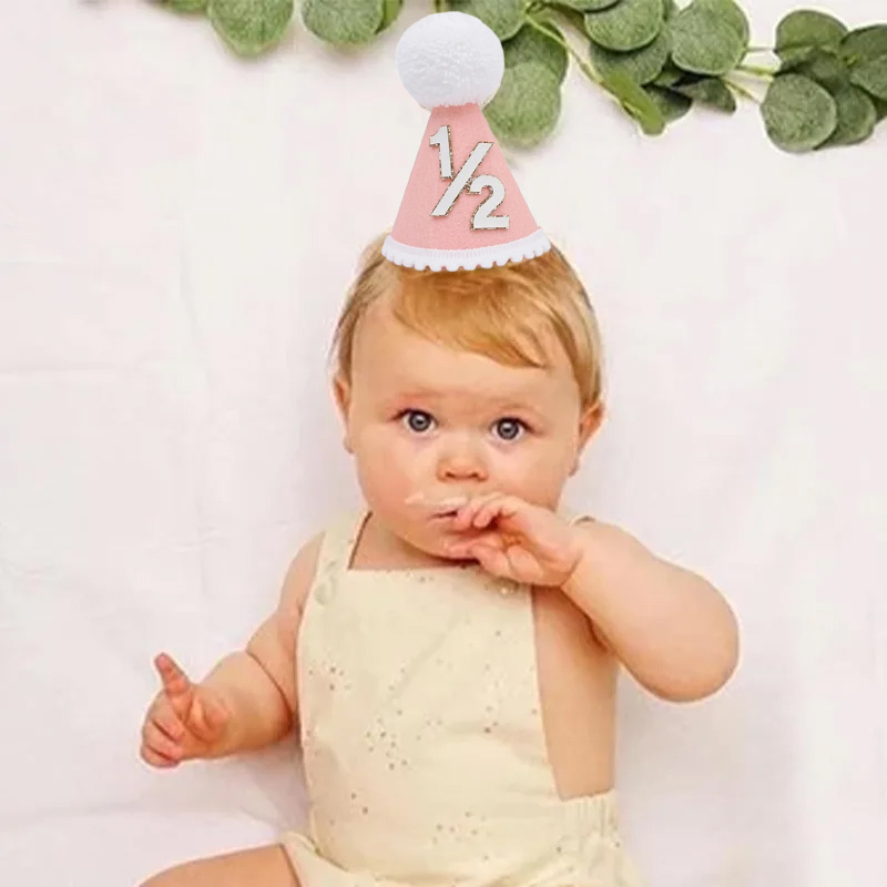1/2 Birthday Hat Mini Cone Hat - مراجعة Party Hat Cone وسعره