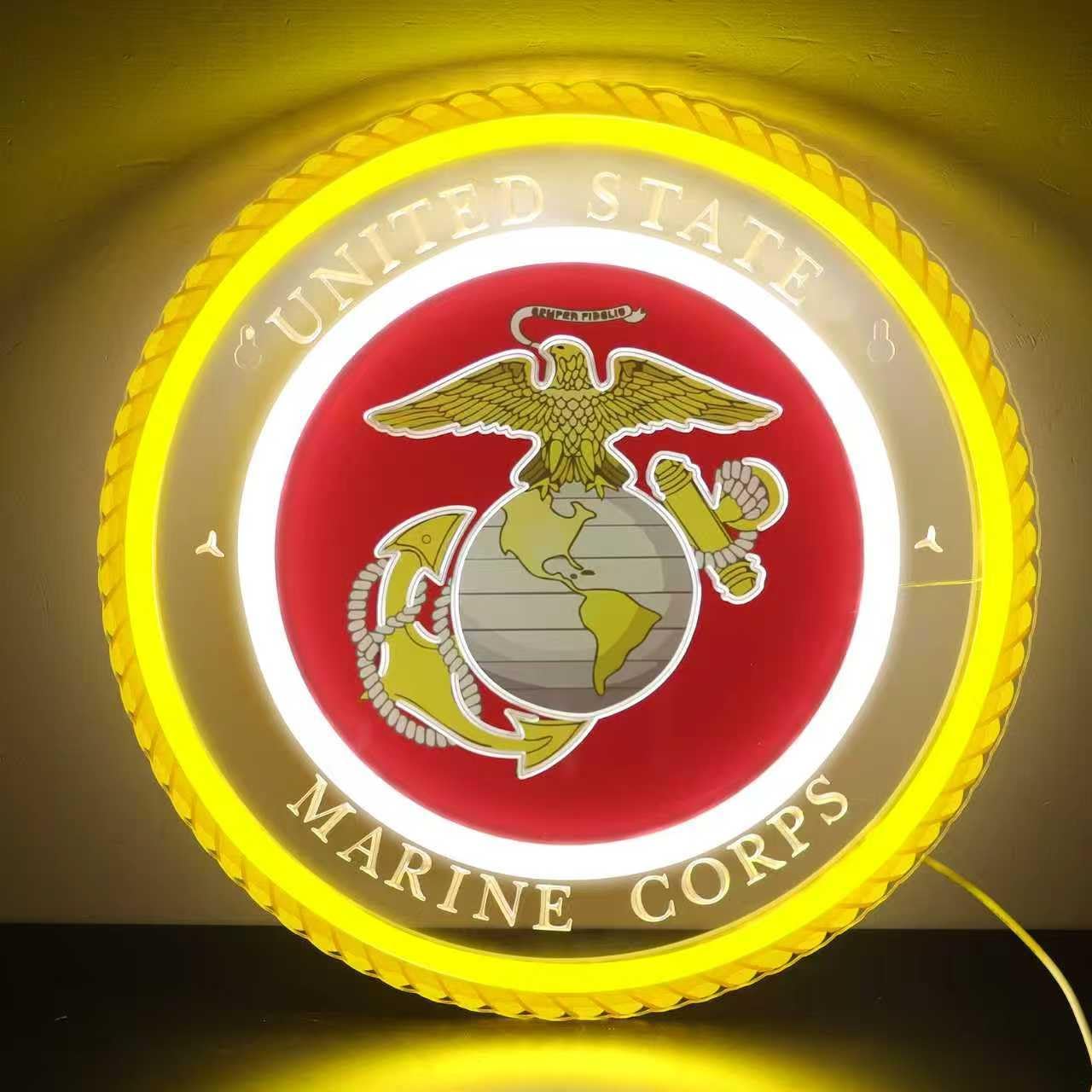 Military-themed Neon Light Vet - مراجعة Neon Sign Party وسعره