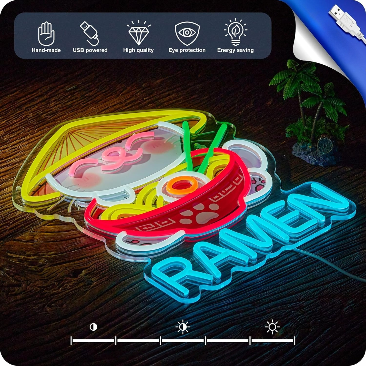 Fortune Cat Ramen Neon Sign Ja - مراجعة Neon Sign Party وسعره