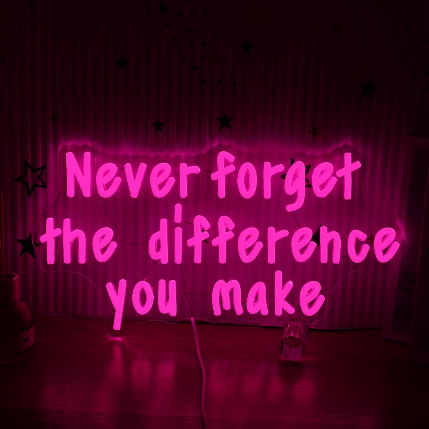 Never Forget The Difference Yo - مراجعة Neon Sign Party وسعره