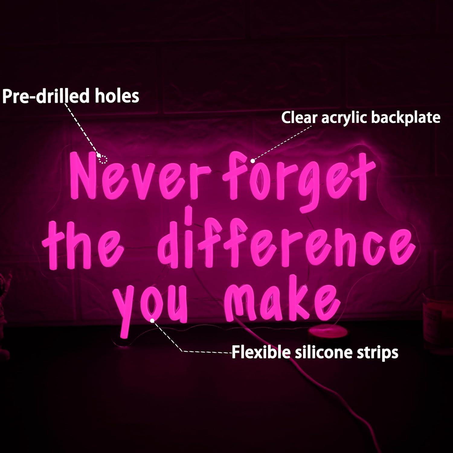 Never Forget The Difference Yo - مراجعة Neon Sign Party وسعره
